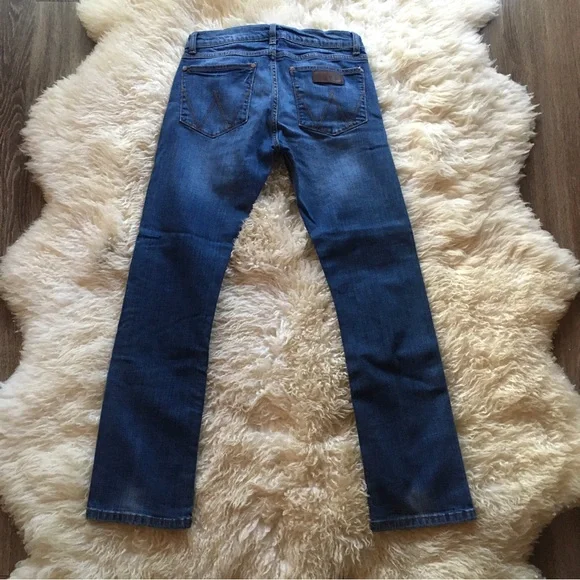 Men’s Wrangler Slim Straight Retro Jeans - Picture 3 of 4